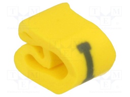 Markers for cables and wires; Label symbol: I; 2÷5mm; PVC; yellow