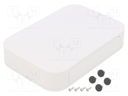 Enclosure: with panel; PF; X: 175mm; Y: 120mm; Z: 35mm; ABS; white