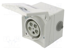 Connector: AC supply 3-phase; socket; female; 16A; 415VAC; IP44