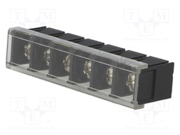 PCB terminal block; straight; 10mm; ways: 6; on PCBs; 4mm2; tinned