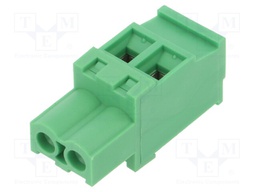 Pluggable terminal block; 5.08mm; ways: 2; angled 90°; plug; 300V