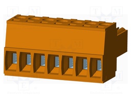 Connector: pluggable terminal block; plug; female; straight; 10A