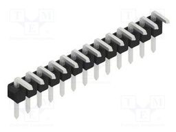 Connector: pin strips; pin header; male; PIN: 13; 2.54mm; THT; 1x13