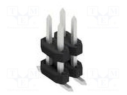 Connector: pin strips; pin header; male; PIN: 4; 2mm; SMT; 2x2; 100V
