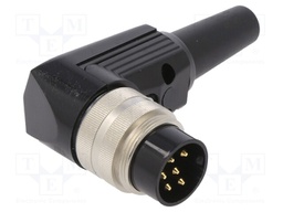 Connector: M16; male; for cable; IP40; plug; soldering; 250V; PIN: 6