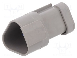 Connector: wire-wire; DT; terminator; male; PIN: 2; IP68; for cable