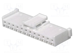 Plug; wire-wire/PCB; female; 2.5mm; PIN: 12; w/o contacts; straight