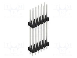 Connector: pin strips; pin header; male; PIN: 12; 2.54mm; THT; 2x6