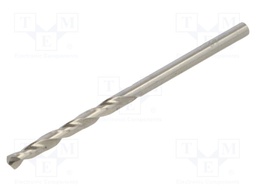Drill bit; for metal; Ø: 3mm; high speed steel grounded HSS-G