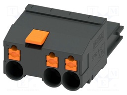 PCB connector, nominal cross section: 4 mm2, color: black, n