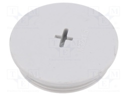 Stopper; polyamide; light grey; IP68; Entrelec; Gland: M32; 8mm