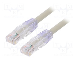 Patch cord; TX6A™ 10Gig,U/UTP; 6a; solid; Cu; PVC; grey; Len: 2m