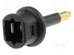 Connector: optical (Toslink); adapter; straight