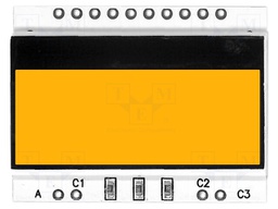 Backlight; Application: EADOGS104; LED; 36x27.5x2.6mm; amber
