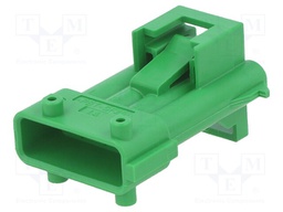 Connector: wire-wire; JPT; plug; male; PIN: 4; for cable; green