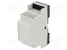Enclosure: for DIN rail mounting; Y: 90mm; X: 35mm; Z: 58mm; grey
