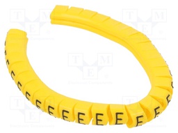 Markers for cables and wires; Label symbol: F; 2.5÷5mm; PVC; PA