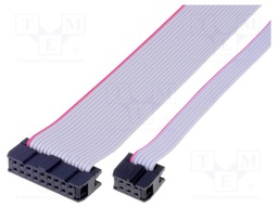 Ribbon cable with IDC connectors; 14x28AWG; Cable ph: 1.27mm