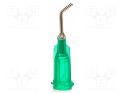 Needle: steel; 0.5"; Size: 18; bent at 45°; Mounting: Luer Lock