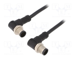 Cable: for sensors/automation; PIN: 8; M12-M12; 1m; plug; plug; 30V