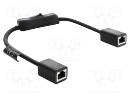 Extender Ethernet; F/UTP; Cat: 6; RJ45 socket,both sides; 0.3m
