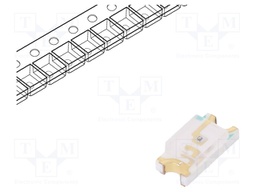 LED; SMD; 1206; yellow; 15÷39mcd; 3.2x1.5x1.1mm; 130°; 1.7÷2.4V