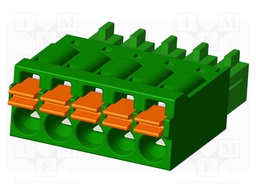 Connector: pluggable terminal block; plug; female; straight; 5.5A