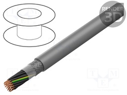 Wire; MEGAFLEX® 500-C; 25G1,5mm2; tinned copper braid; LSZH; grey