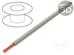 Wire; LgY; stranded; Cu; 0.5mm2; beige-white; PVC; 300/500V; 100m