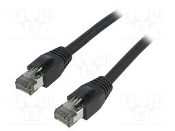 Patch cord; S/FTP; Cat 8.1; stranded; Cu; LSZH; black; 1.5m; 26AWG