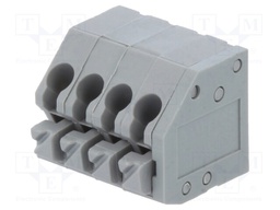 PCB terminal block; angled 45°; 3.5mm; ways: 4; on PCBs; terminal