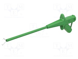 Clip-on probe; pincers type; 4A; green; 1kV; 4mm