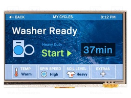 Display: TFT; 800x480; Illumin: LED; Window dimensions: 155x86.6mm