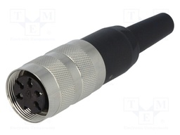 Connector: M16; female; for cable; IP40; plug; soldering; 300V; 5A
