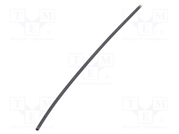 Heat shrink sleeve; 2: 1; 1.2m; black; polyolefine; 25pcs.