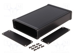 Enclosure: with panel; 1455; X: 103mm; Y: 160mm; Z: 30mm; aluminium