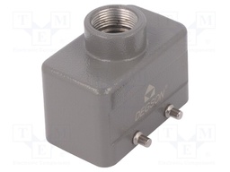 Enclosure: for HDC connectors; size D10B; for cable; straight