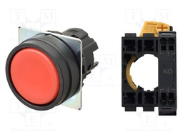 Switch: push-button; 22mm; Stabl.pos: 1; flat; Pos: 2