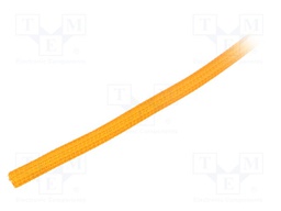 Polyester conduit; Braid diameter: 6.35mm; Mat: polyester; orange