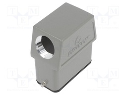 Enclosure: for HDC connectors; size D10A; for cable; for latch