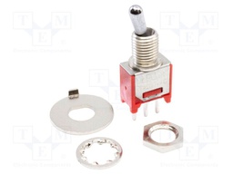 Switch: toggle; Pos: 2; SPDT; ON-ON; 1A/250VAC; 3A/28VDC; -30÷85°C