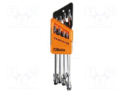 Wrench-set; combination spanner; Plating: chromium; 8pcs.