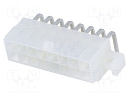 Socket; wire-board; male; Mini-Fit Jr; 4.2mm; PIN: 16; THT; holders
