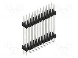 Connector: pin strips; pin header; male; PIN: 22; 2.54mm; SMT; 2x11