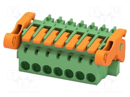 PCB connector, nominal cross section: 1.5 mm2, color: green,
