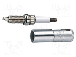 Socket; for spark plugs,socket spanner; 14mm; 3/8"; L: 63.5mm