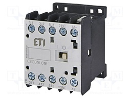 Contactor: 3-pole; NO x3; Auxiliary contacts: NC; 24VDC; 22A; CEC