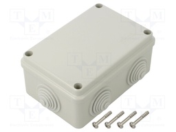 Enclosure: junction box; X: 88mm; Y: 128mm; Z: 58mm; wall mount; IP55