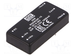 Converter: DC/DC; 20W; Uin: 9÷36V; Uout: 15VDC; Uout2: -15VDC; 35g