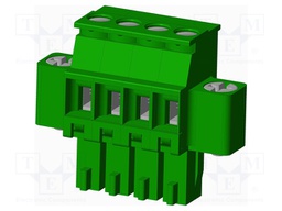 Connector: pluggable terminal block; plug; female; angled 90°